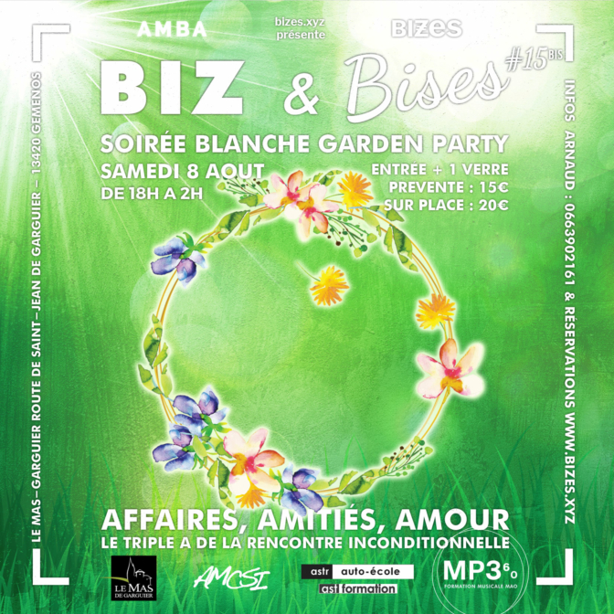 BIZ & Bises Soirée Blanche Garden Party #15bis